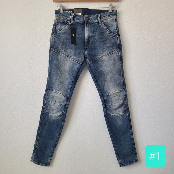G-Star RAW 5620 3D Skinny Denim Jeans Size 29x32 Blue #1